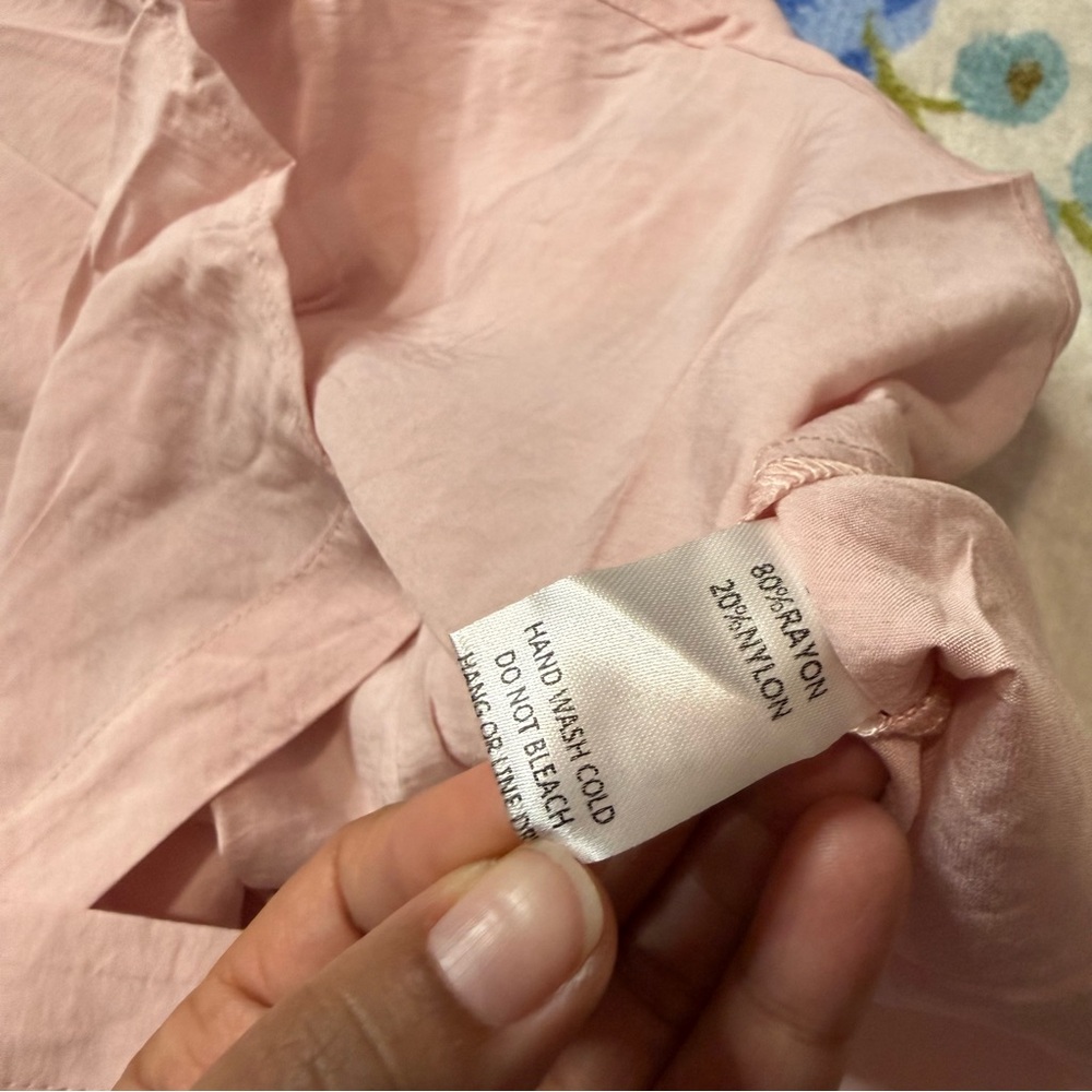 Easel Dusty Pink Button-Up Shirt - Picture 6 of 8